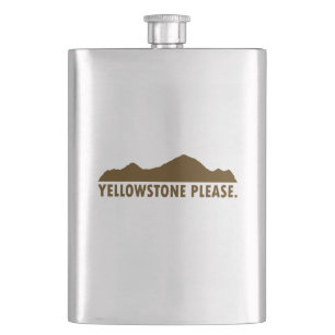 Yellowstone Please Hip Flask