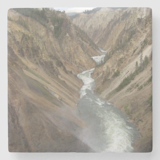 Yellowstone River Stone Coaster (Front)