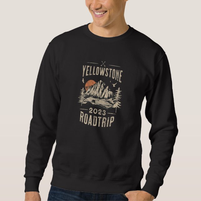 YELLOWSTONE Road Trip 2023 Premium Sweatshirt (Front)