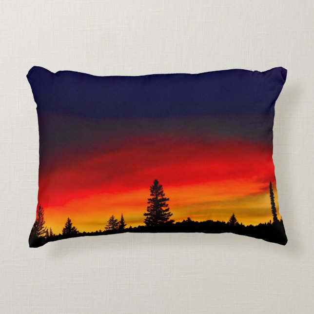 Yellowstone Sunset Decorative Cushion (Front)