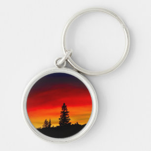 Yellowstone Sunset Key Ring