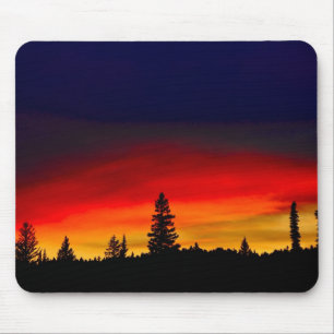 Yellowstone Sunset Mouse Pad