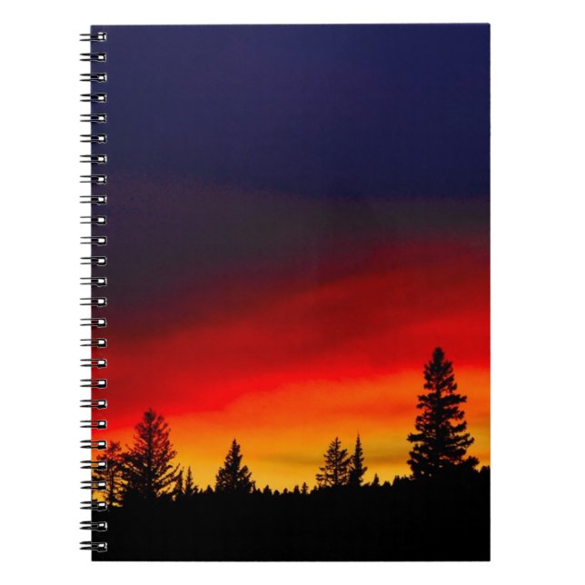 Yellowstone Sunset Notebook (Front)