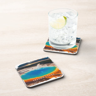 Yellowstone Thermal Hot Spring Beverage Coaster