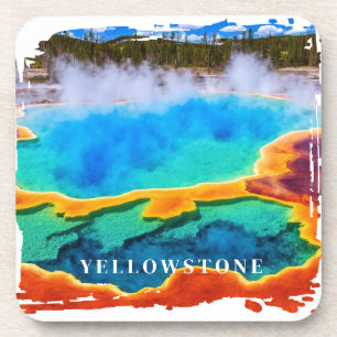 Yellowstone Thermal Hot Spring Beverage Coaster