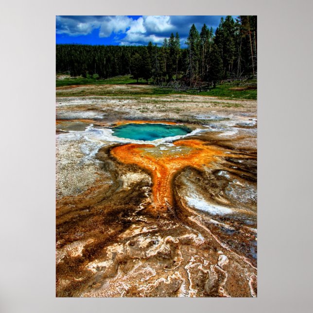 Yellowstone Thermal Pool Poster (Front)