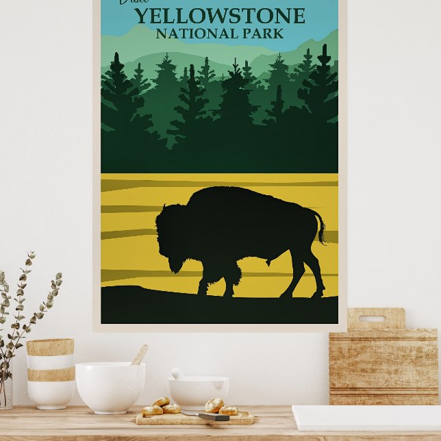 Yellowstone Travel Poster (Kitchen)