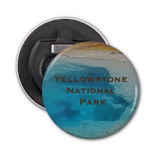 Yellowstone Unique Blue Pool Photo National Park Bottle Opener