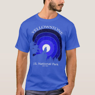 Yellowstone US National Park Wolf Moon T-Shirt