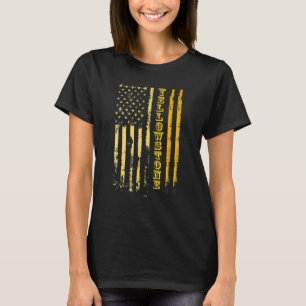 Yellowstone Usa Flag Vintage T-Shirt