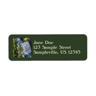 Yellowstone Waterfall Return Address Label