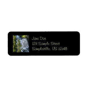 Yellowstone Waterfall Return Address Label