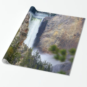YELLOWSTONE WATERFALL WRAPPING PAPER