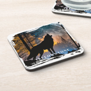 Yellowstone Wolf Beverage Coaster