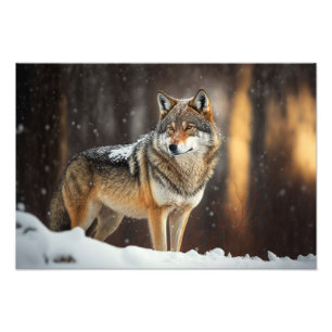 Yellowstone Wolf Photo Print
