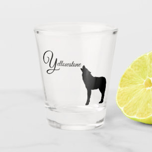 Yellowstone Wolf Shot Glass