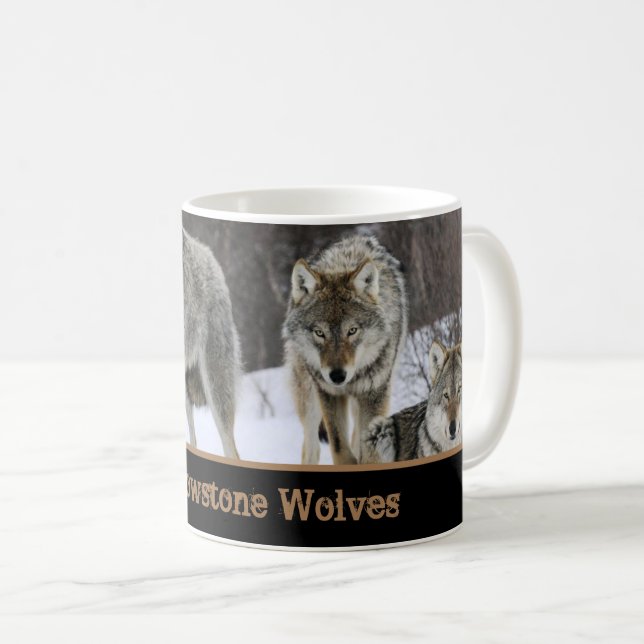 Yellowstone Wolves Coffee Mug (Front Right)