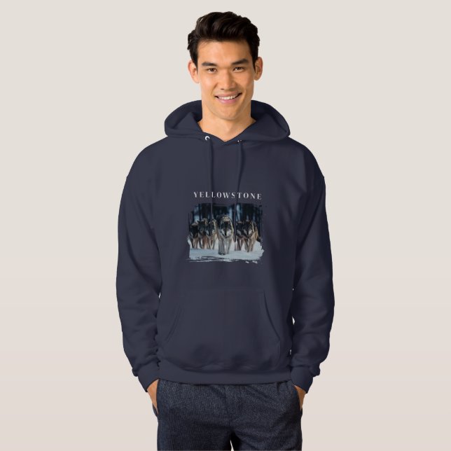 Yellowstone Wolves  Hoodie (Front Full)