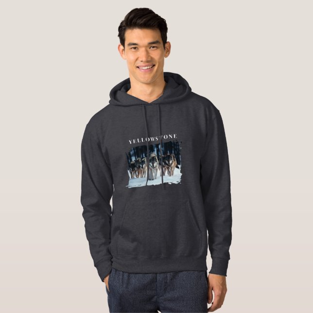 Yellowstone Wolves  Hoodie (Front Full)