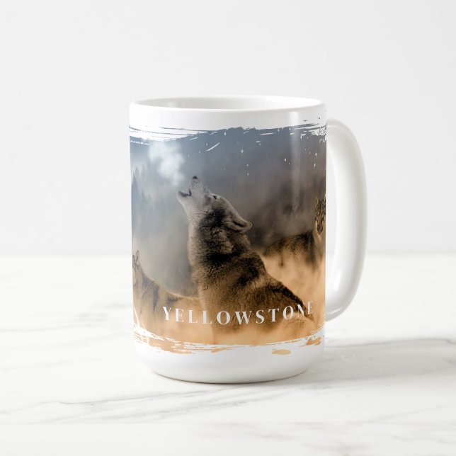 Yellowstone Wolves Mug (Front Right)