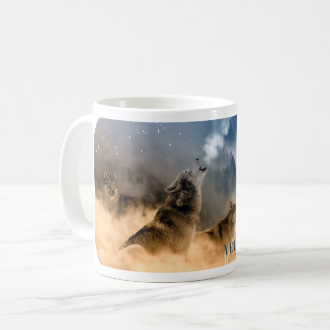 Yellowstone Wolves Mug (Front Left)