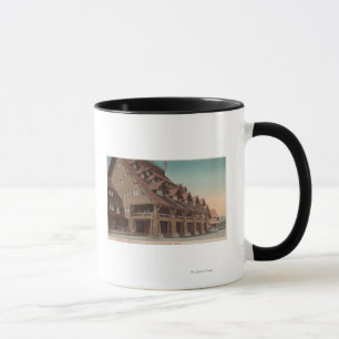 Yellowstone, WY - Entrance of Old Faithful Inn Mug