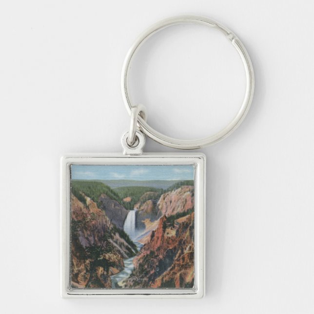 Yellowstone, WYfrom Artist's Point Key Ring (Front)
