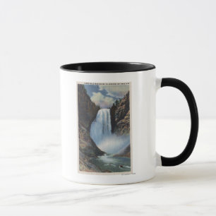 Yellowstone, WYLower Falls from Below View Mug