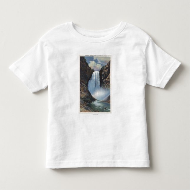 Yellowstone, WYLower Falls from Below View Toddler T-Shirt (Front)