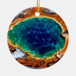 Yellowstone Wyoming Ceramic Tree Decoration