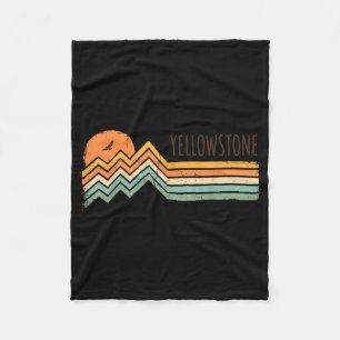 Yellowstone Wyoming National Parks Outdoors Nature Fleece Blanket