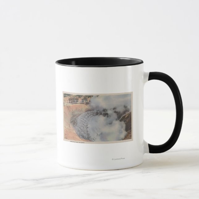 Yellowstone, WYView of Crater of Mud Volcano Mug (Right)