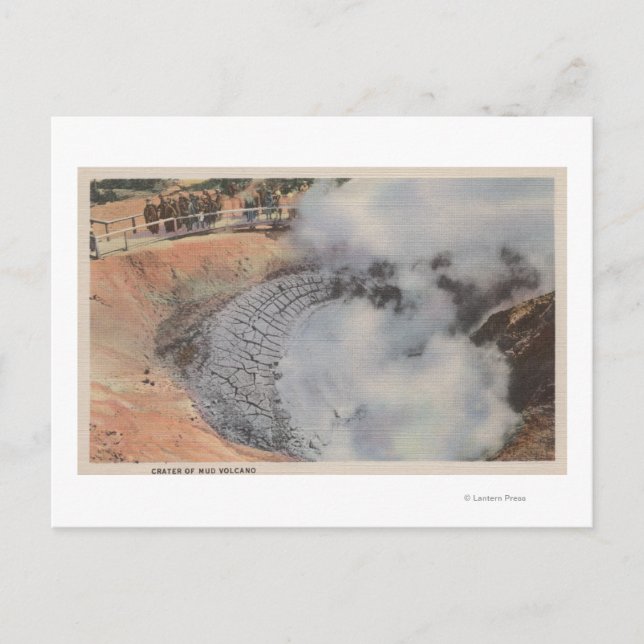Yellowstone, WYView of Crater of Mud Volcano Postcard (Front)