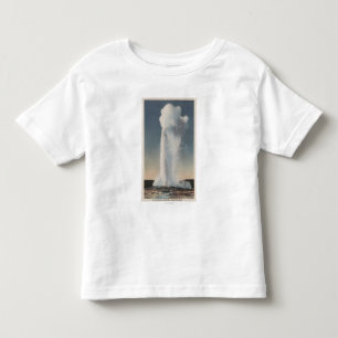Yellowstone, WYView of Old Faithful Erupting Toddler T-Shirt