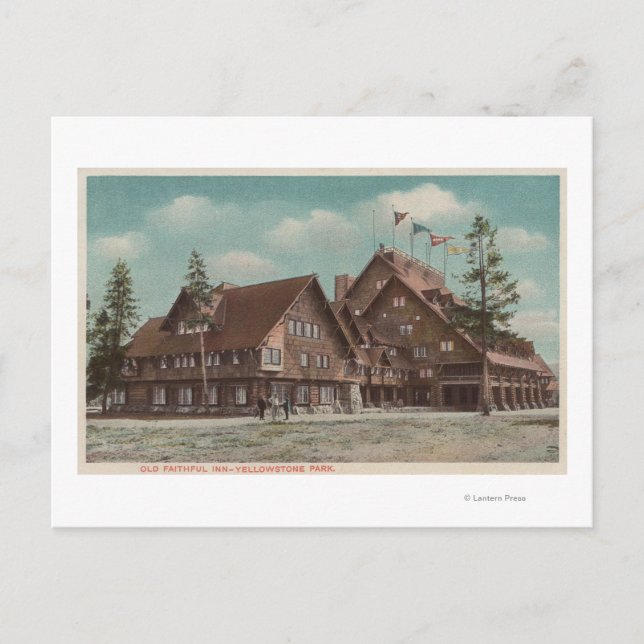 Yellowstone, WYView of Whole Old Faithful Inn Postcard (Front)