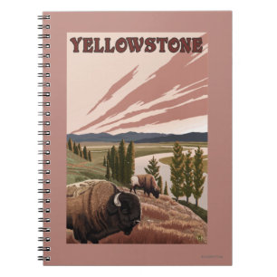 YellowstoneBison Scene Notebook