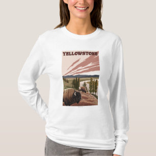 YellowstoneBison Scene T-Shirt