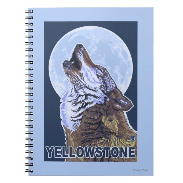 YellowstoneHowling Wolf Notebook (Front)