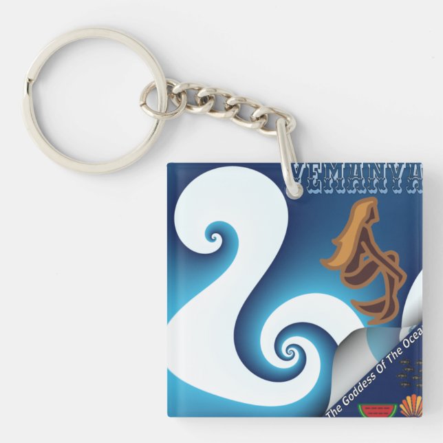 Yemanya Goddess Of The Ocean Key Ring (Front)