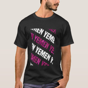 Yemen Camo Pattern Pink Camouflage T-Shirt
