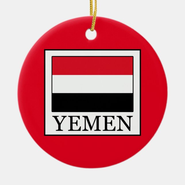Yemen Ceramic Ornament (Front)