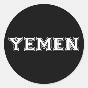 Yemen Classic Round Sticker