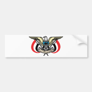Yemen coat of arms bumper sticker