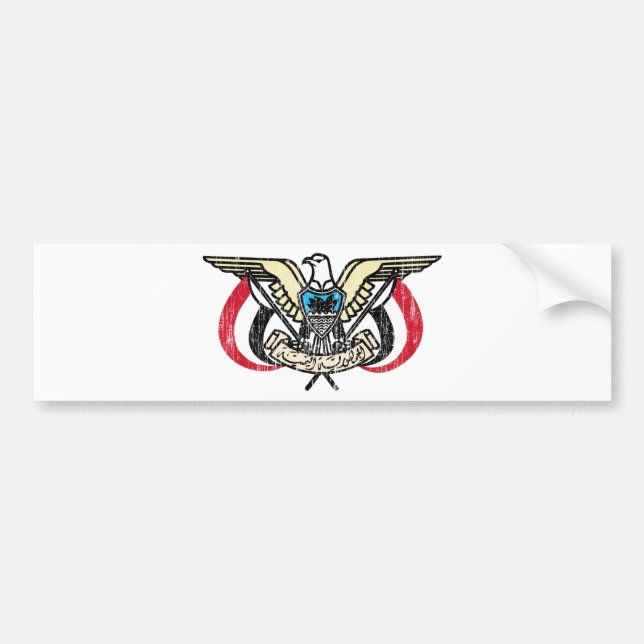 Yemen Coat Of Arms Bumper Sticker (Front)