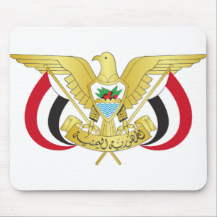 yemen emblem mouse pad