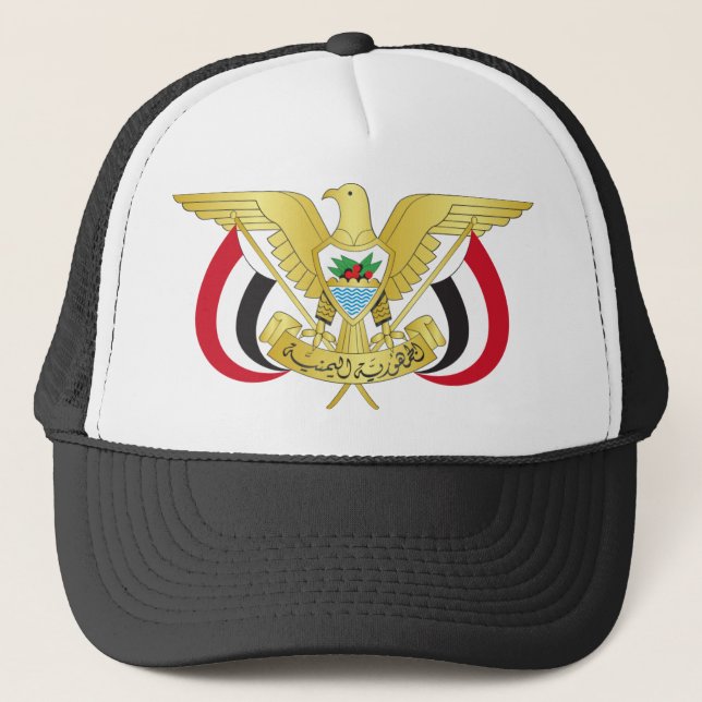 yemen emblem trucker hat (Front)
