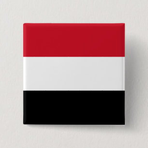 Yemen Flag 15 Cm Square Badge