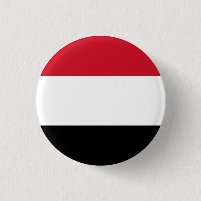 Yemen Flag 3 Cm Round Badge (Front)
