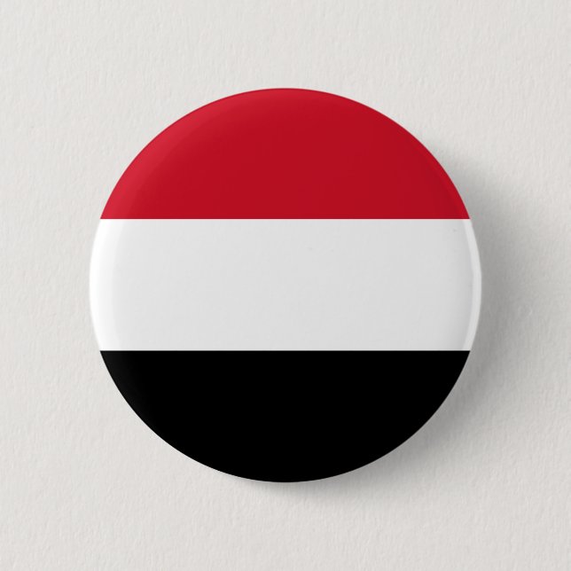Yemen Flag 6 Cm Round Badge (Front)