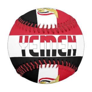 Yemen Flag and Coat of Arms Patriotic Baseball